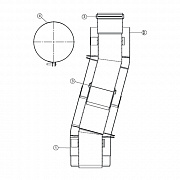 Protherm Телескопический участок для компенсации смещения (алюм.), коаксиальный 0,33м-0,56м, 60/100