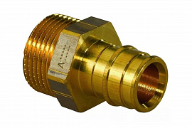 Uponor, Q&E Штуцер с наружной резьбой 25-G1&quot;НР(W)