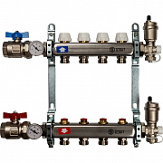 STOUT Коллектор 10 вых без расходомеров в сборе из нержавеющей стали